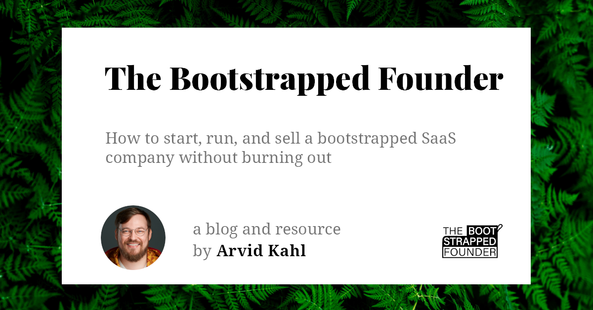 The Bootstrapped Founder image